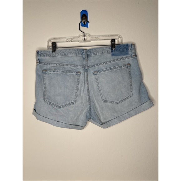 Abercrombie & Fitch Blue Ripped Ames Low Rise Boyfriend Short festival sz  12/31 - Picture 3 of 10